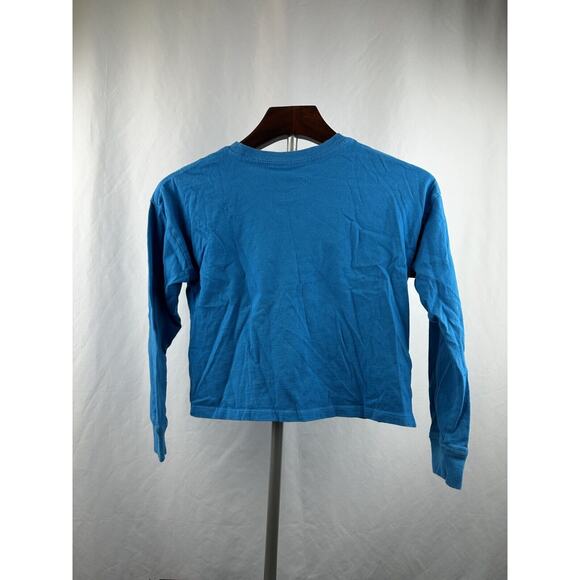 Frida Kahlo Girl’s Long Sleeve Cropped Shirt Size 9/10 Blue Rare - Picture 3 of 5